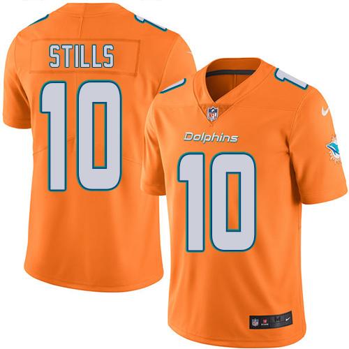 Nike Miami Dolphins #10 Kenny Stills Orange Men’s Stitched NFL Limited Rush Jersey