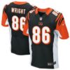 Men’s Cincinnati Bengals #86 James Wright Black Team Color NFL Nike Elite Jersey