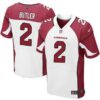 Men’s Arizona Cardinals #2 Drew Butler White Road NFL Nike Elite Jersey