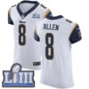 Men’s Los Angeles Rams #8 Brandon Allen White Nike NFL Road Vapor Untouchable Super Bowl LIII Bound Elite Jersey