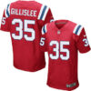 Men’s New England Patriots #35 Mike Gillislee Red Alternate Stitched NFL Nike Elite Jersey