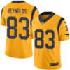 Nike Los Angeles Rams #83 Josh Reynolds Gold Men’s Stitched NFL Limited Rush Jersey