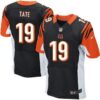 Men’s Cincinnati Bengals #19 Brandon Tate Black Team Color NFL Nike Elite Jersey