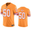 Men’s Tampa Bay Buccaneers #50 Vita Vea Orange Throwback Limited Stitched Jersey