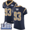 #93 Elite Ndamukong Suh Navy Blue Nike NFL Home Men’s Jersey Los Angeles Rams Vapor Untouchable Super Bowl LIII Bound