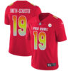 Nike Pittsburgh Steelers #19 JuJu Smith-Schuster Red Men’s Stitched NFL Limited AFC 2019 Pro Bowl Jersey