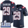 #29 Limited Duke Dawson Navy Blue Nike NFL Men’s Jersey New England Patriots Rush Vapor Untouchable Super Bowl LIII Bound