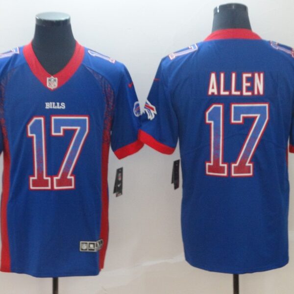 Nike Buffalo Bills 17 Josh Allen Royal Drift Fashion Limited Jersey