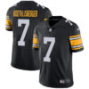 Nike Pittsburgh Steelers #7 Ben Roethlisberger Black Alternate Men’s Stitched NFL Vapor Untouchable Limited Jersey