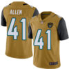 Jaguars #41 Josh Allen Gold Men’s Stitched Football Limited Rush Jersey