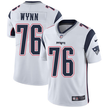 Nike New England Patriots #76 Isaiah Wynn White Men’s Stitched NFL Vapor Untouchable Limited Jersey