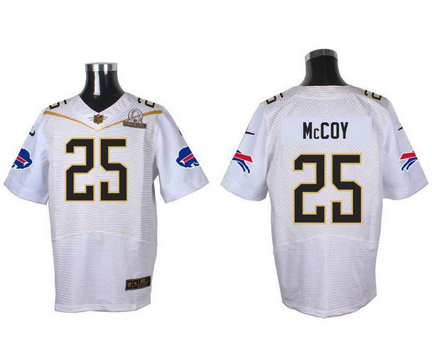 Men’s Buffalo Bills #25 LeSean McCoy White 2016 Pro Bowl Nike Elite Jersey