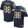 Nike Seahawks #88 Jimmy Graham Steel Blue Team Color Men’s Stitched NFL Elite Gold Jersey