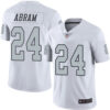 Raiders #24 Johnathan Abram White Men’s Stitched Football Limited Rush Jersey