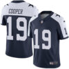 Nike Dallas Cowboys #19 Amari Cooper Navy Blue Thanksgiving Men’s Stitched NFL Vapor Untouchable Limited Throwback Jersey