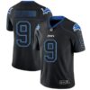 Nike Lions #9 Matthew Stafford Lights Out Black Men’s Stitched NFL Limited Rush Jersey