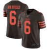 Nike Browns 6 Baker Mayfield Brown 100th Season Color Rush Limited Jersey