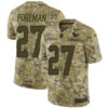 Nike Texans #27 D’Onta Foreman Camo Men’s Stitched NFL Limited 2018 Salute To Service Jersey