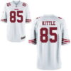 Men’s 2017 NFL Draft San Francisco 49ers #85 George Kittle White Road Stitched NFL Nike Game Jersey