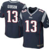 New England Patriots #13 Brandon Gibson Navy Blue Team Color NFL Nike Elite Jersey