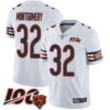 Bears #32 David Montgomery White Men’s Stitched Football 100th Season Vapor Limited Jersey