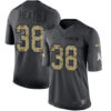 Men’s Dallas Cowboys #38 Jeff Heath Black Anthracite 2016 Salute To Service Stitched NFL Nike Limited Jersey