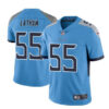 Men’s Tennessee Titans #55 JC Latham Blue 2024 Draft Vapor Limited Football Stitched Jersey