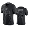 Men’s Tampa Bay Buccaneers #14 Chris Godwin Black Reflective Limited Stitched Jersey