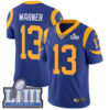 Men’s Los Angeles Rams #13 Kurt Warner Royal Blue Nike NFL Alternate Vapor Untouchable Super Bowl LIII Bound Limited Jersey