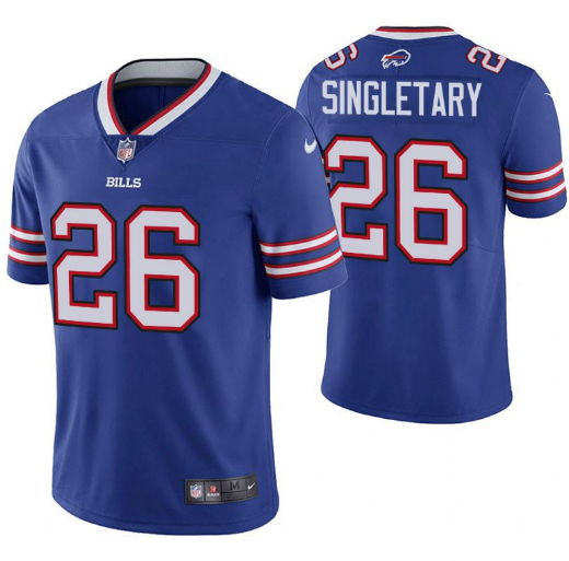 Men’s Buffalo Bills #26 Devin Singletary Blue Vapor Untouchable Limited Stitched NFL Jersey
