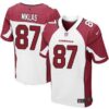 Men’s Arizona Cardinals #87 Troy Niklas White Road NFL Nike Elite Jersey