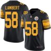 Nike Steelers #58 Jack Lambert Black Men’s Stitched NFL Limited Rush Jersey