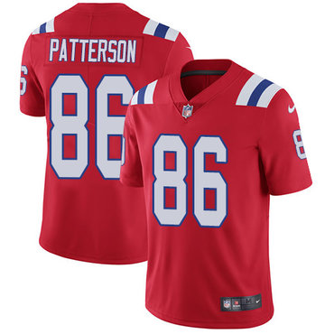 Nike Men’s New England Patriots #86 Cordarrelle Patterson Red Alternate Vapor Untouchable Limited Jersey