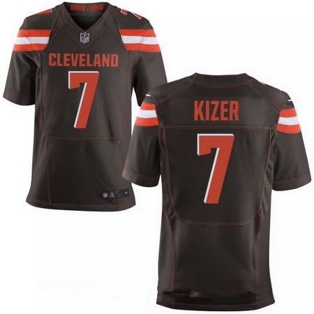 Men’s 2017 NFL Draft Cleveland Browns #7 DeShone Kizer Brown Team Color Stitched NFL Nike Elite Jersey