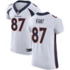 Broncos #87 Noah Fant White Men’s Stitched Football Vapor Untouchable Elite Jersey