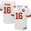 Men’s Kansas City Chiefs #16 Len Dawson White Road NFL Nike Elite Jersey