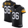 Nike Steelers #36 Jerome Bettis Black Alternate Men’s Stitched NFL Vapor Untouchable Elite Jersey