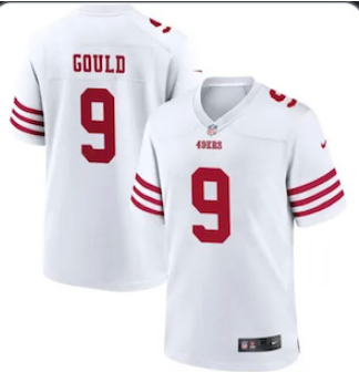 Men’s San Francisco 49ers #9 Robbie Gould 2022 New White Vapor Untouchable Limited Stitched Jersey