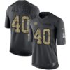 Nike Tampa Bay Buccaneers #40 Mike Alstott Black Men’s Stitched NFL Limited 2016 Salute to Service Jersey