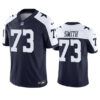 Men’s Dallas Cowboys #73 Tyler Smith Navy 2023 F.U.S.E. Vapor Limited Stitched Football Jersey