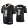 Men’s New Orleans Saints 2022 #2 Jameis Winston Black With 4-star C Patch Vapor Untouchable Limited Stitched NFL Jersey