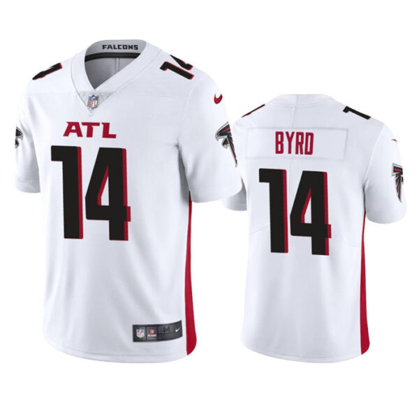 Men’s Atlanta Falcons #14 Damiere Byrd White Vapor Untouchable Stitched Football Jersey