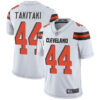 Browns #44 Sione Takitaki White Men’s Stitched Football Vapor Untouchable Limited Jersey