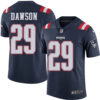 Men’s Nike New England Patriots #29 Duke Dawson Navy Blue Stitched NFL Limited Rush Jersey