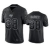 Men’s Tampa Bay Buccaneers #38 Kenjon Barner Black Reflective Limited Stitched Jersey