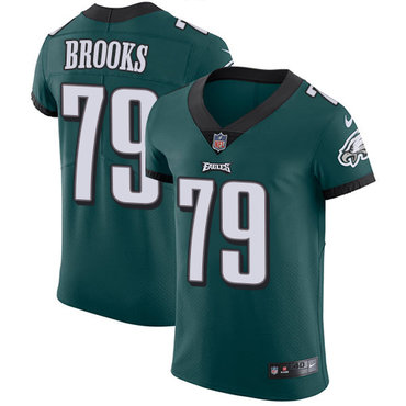 Nike Eagles #79 Brandon Brooks Midnight Green Team Color Men’s Stitched NFL Vapor Untouchable Elite Jersey