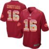 Nike 49ers #16 Joe Montana Red Team Color Men’s Stitched NFL Limited Strobe Jersey