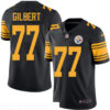 Men’s Pittsburgh Steelers #77 Marcus Gilbert Black 2016 Color Rush Stitched NFL Nike Limited Jersey