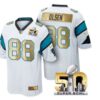 Pre Order Carolina Panthers Jersey 88 Greg Olsen White Super Bowl 50th Limited Jerseys