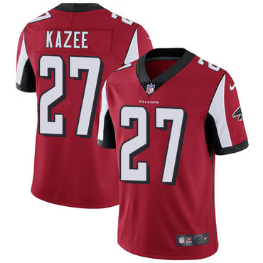 Nike Falcons 27 Damontae Kazee Red Team Color Men’s Stitched NFL Vapor Untouchable Limited Jersey